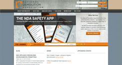 Desktop Screenshot of demolitionassociation.com