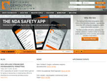 Tablet Screenshot of demolitionassociation.com